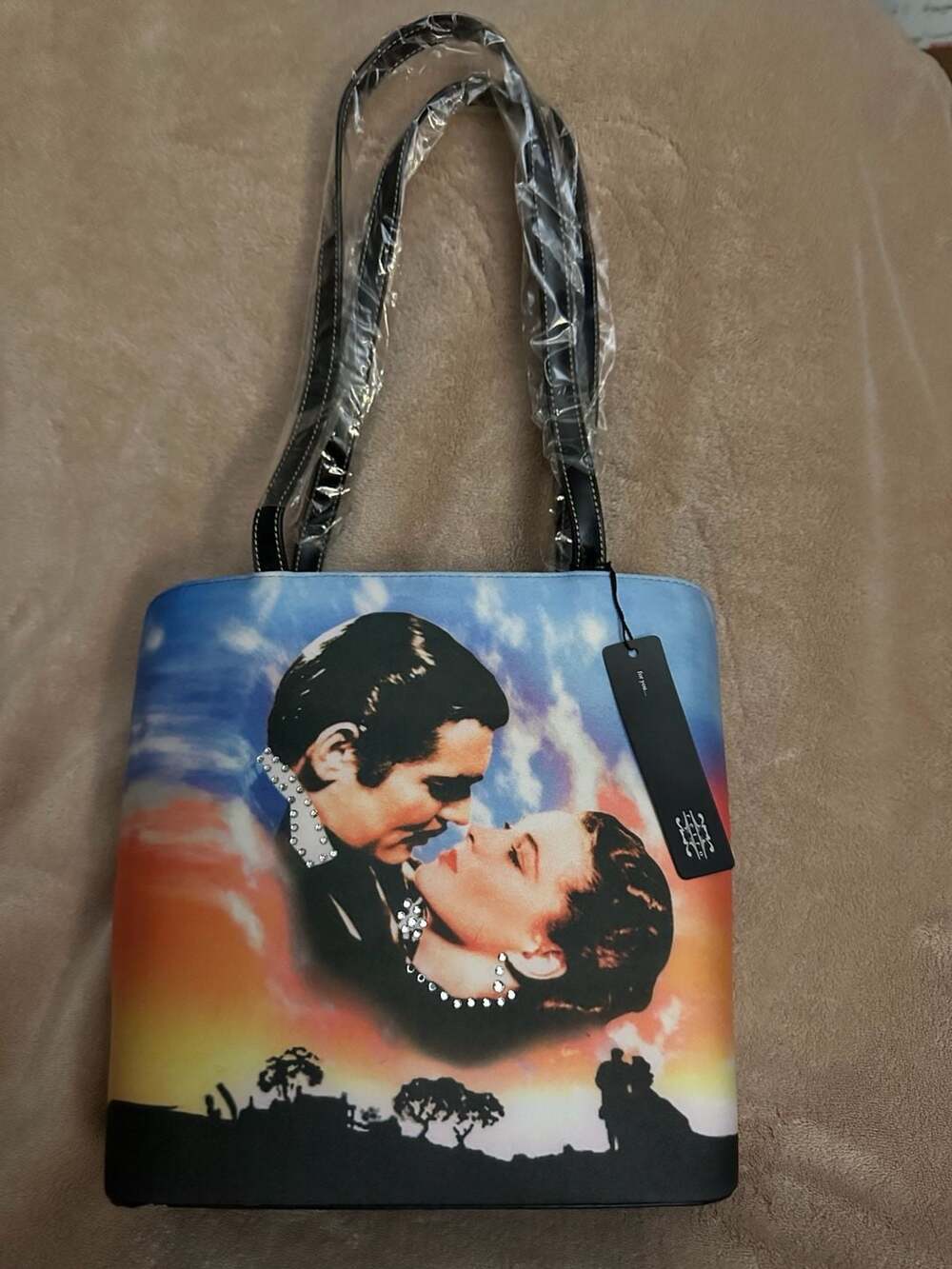 NWT - Gone With The Wind Rhinestone Embellished Tote Bag